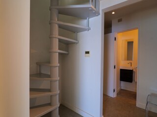Wendeltreppe ins Obergeschoss