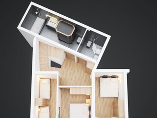 Ap1 _ Grundriss _ Bäder und Schlafzimmer-183368875