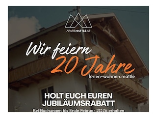 Jubila?umsaktion 20% bis Ende Februar