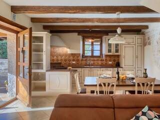 Living room and kitchen