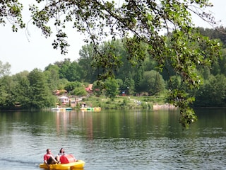 Blick zum Biergarten