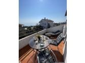 Roof terrace with sea views