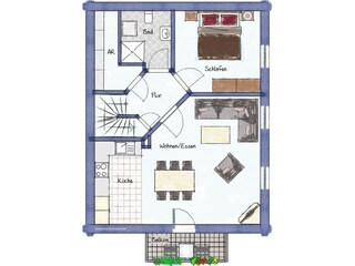 Apartamento de vacaciones Greetsiel Plano de planta 18