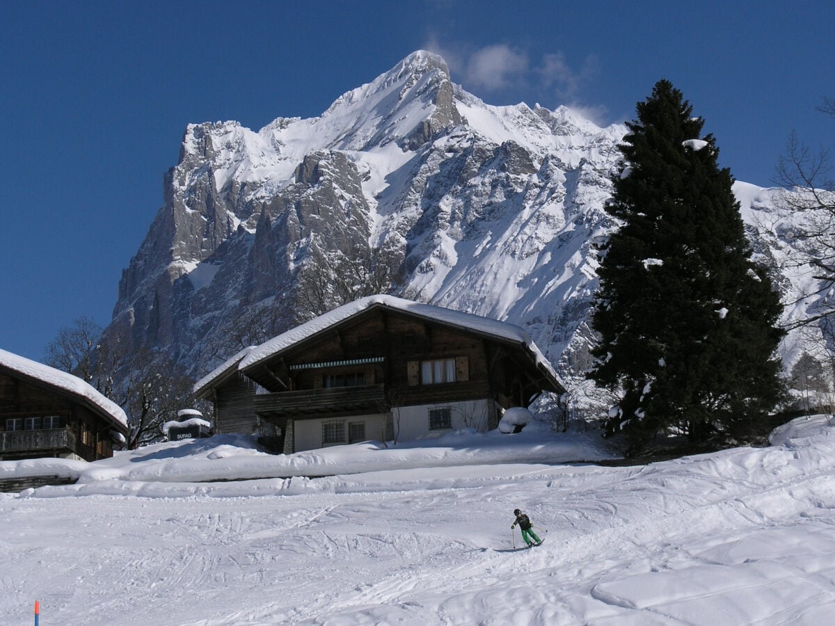 front view of chalet