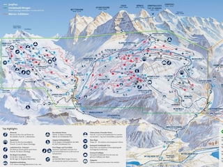 Pistenplan Grindelwald-Lauberhorn