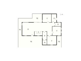 Casa de vacaciones Løkken Plano de planta 21