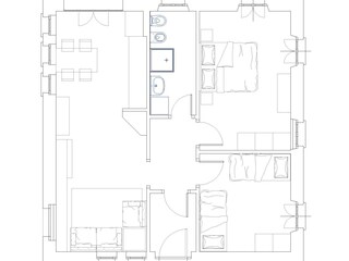 Casa vacanze Musso Pianta del piano 21