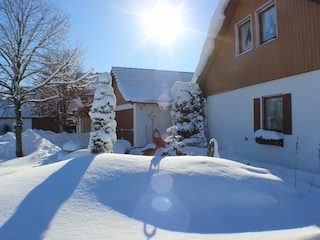 Ostseite unseres Hauses OG 2 SZ FEWO