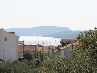 Blick von der Terrasse auf das Meer