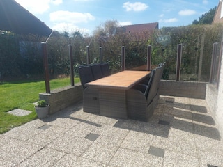 ganztägig Sonne auf der Terrasse