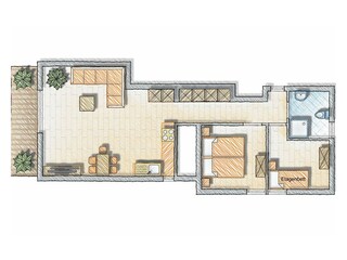 Grundriss Wohnung 4