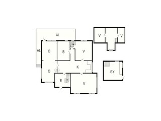Vakantiehuis Kyrkhult Grondplan 12