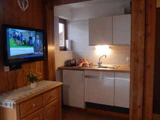 Blick auf Küchenzeile