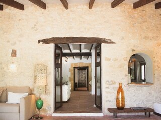 The finca has a traditional interior