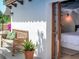 Outside of the bedroom