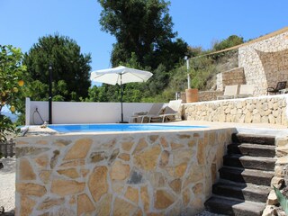 The finca has a private pool