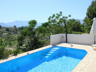 The finca has a private pool