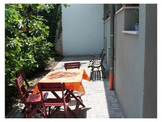 Sitzplatz unter dem Feigenbaum