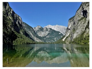 Blick vom Obersee auf Watzmann-Ostwand