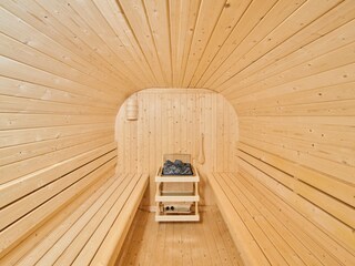 Faß Sauna innen