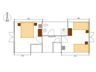 Vakantiehuis Jadebusen Grondplan 20