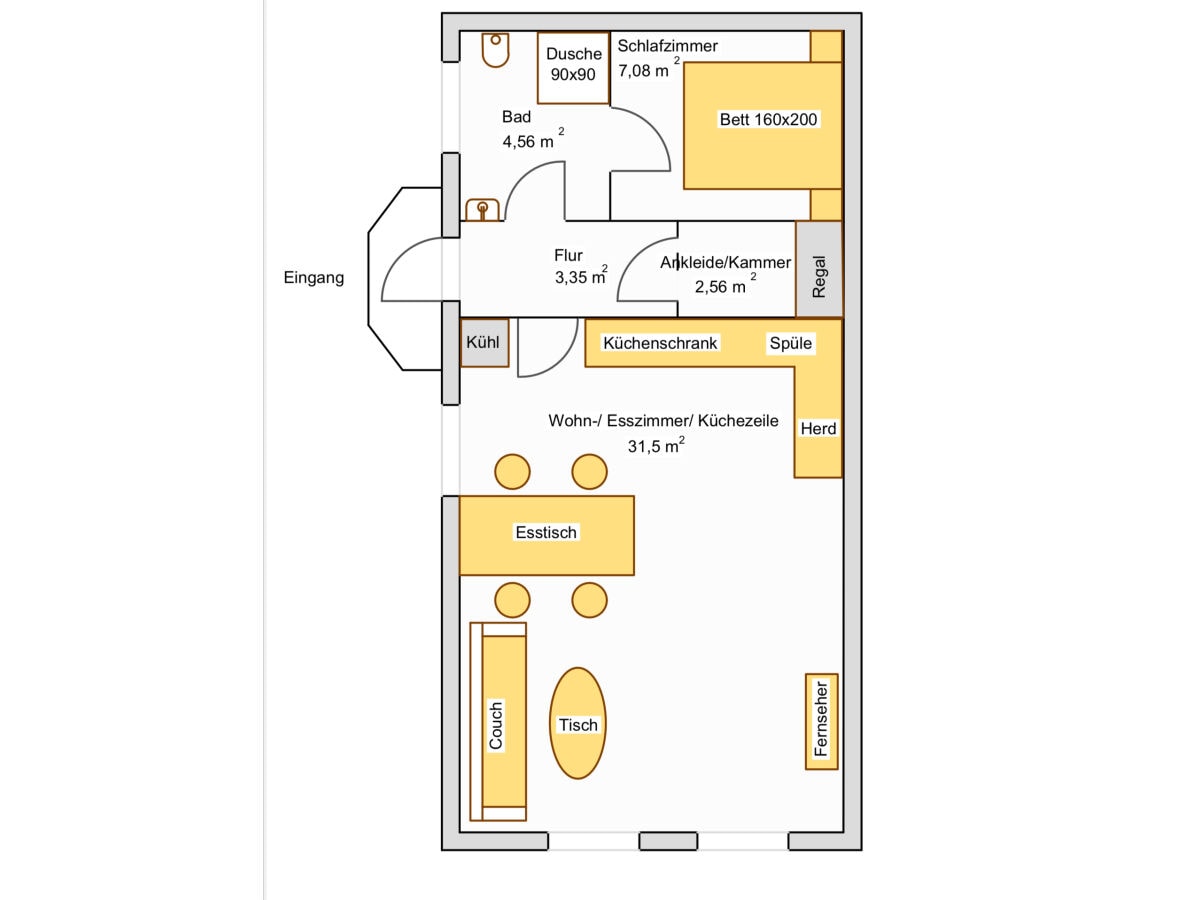 Ferienwohnung Friedland (Niederlausitz) Ausstattung 24