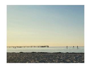 Strand an Seebrücke