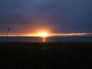 Sonnenuntergang am Hauptstrand