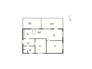Casa per le vacanze Vaeggerløse Pianta del piano 2