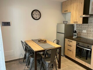 Dining table in the kitchen