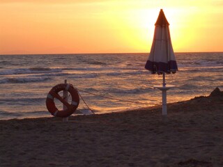 Sunset over the sea