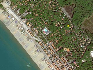 Arial view with position