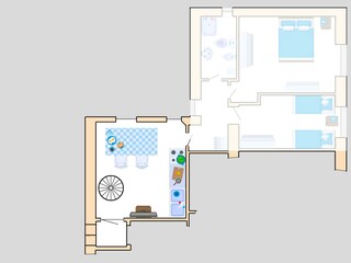 Grundriss der Ferienwohnung