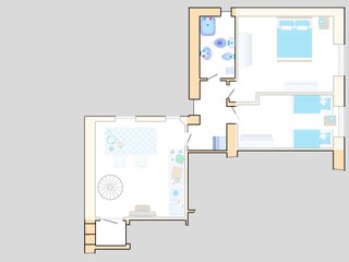 Appartement Marina di Grosseto Grondplan 42