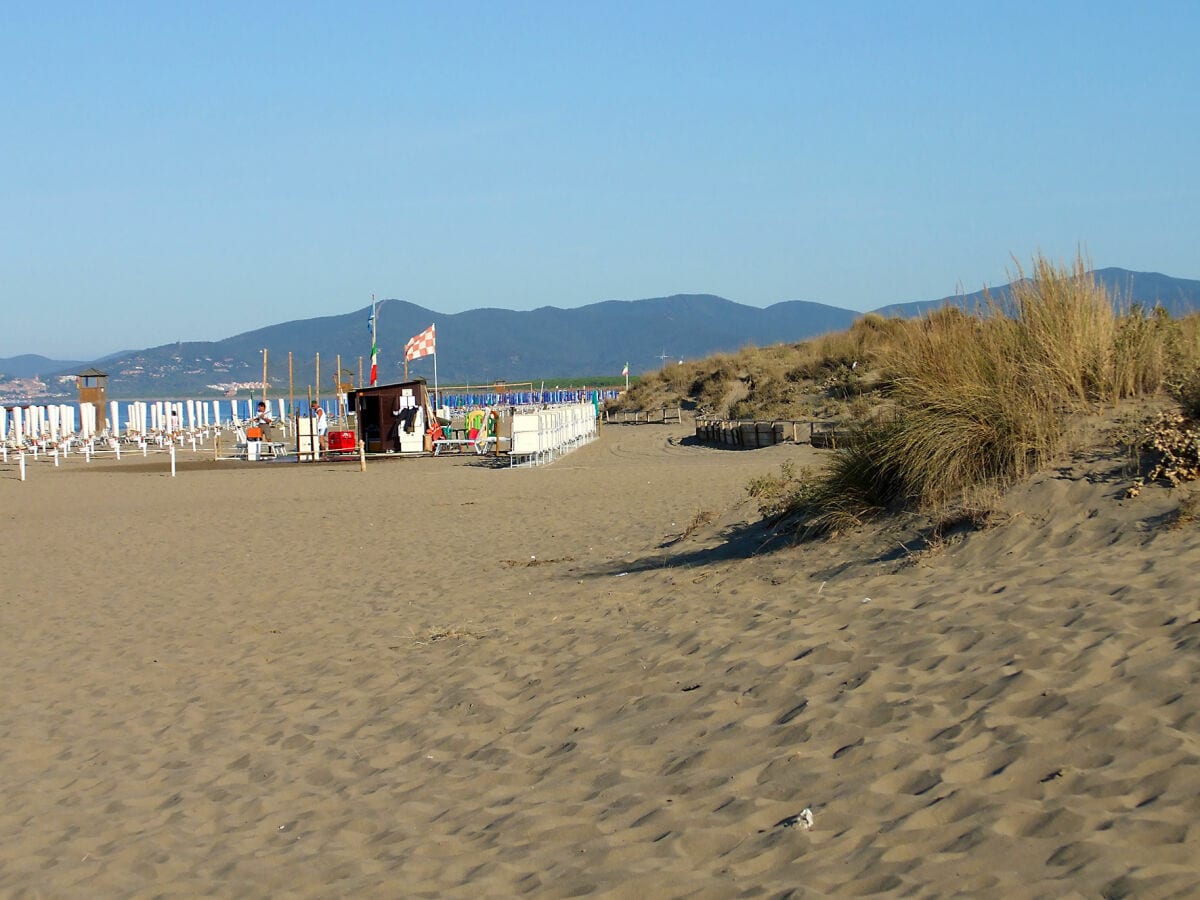 Der Sandstrand von Marina di Grosseto