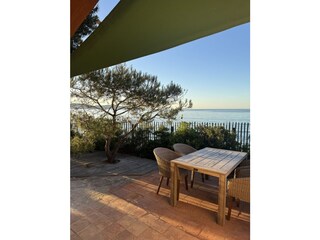 Terrasse direkt am Strand