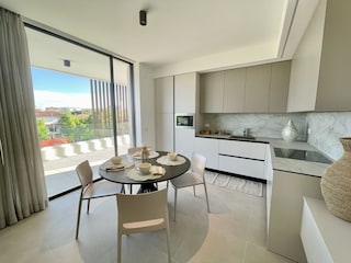 Wohnzimmer mit Kochnische