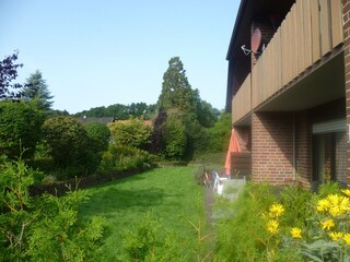 Blick in den Gartenbereich
