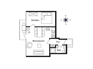 Apartamento de vacaciones Berlin Charlottenburg Plano de planta 19