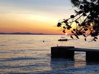 der Sonnennuntergang