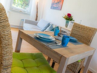 Essbereich im Wohnzimmer