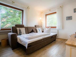 Wohnzimmer mit Schlafsofa