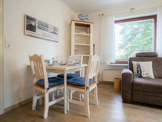 Essbereich im Wohnzimmer