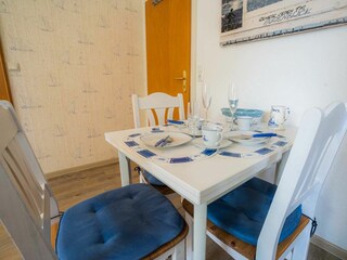 Essbereich im Wohnzimmer