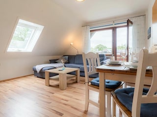 Essbereich im Wohnzimmer