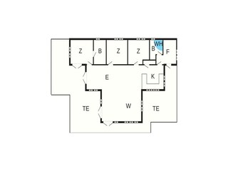 Vakantiehuis Vejby Strand Grondplan 11