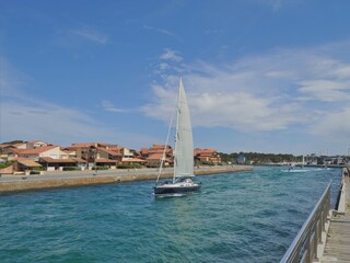 Capbreton Hafeneinfahrt