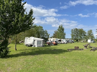 Blick über den Campingplatz