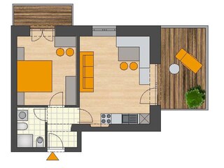 Apartamento Naturns Plano de planta 19
