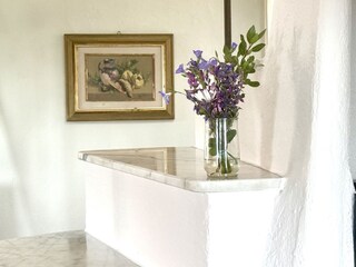 Stairs in the kitchen leading to the roof terrace